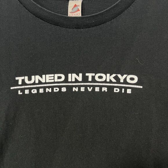 Tuned In Tokyo TShirt Men XL Black Legends Never Die Anime Mask Samurai Swords - Picture 7 of 12